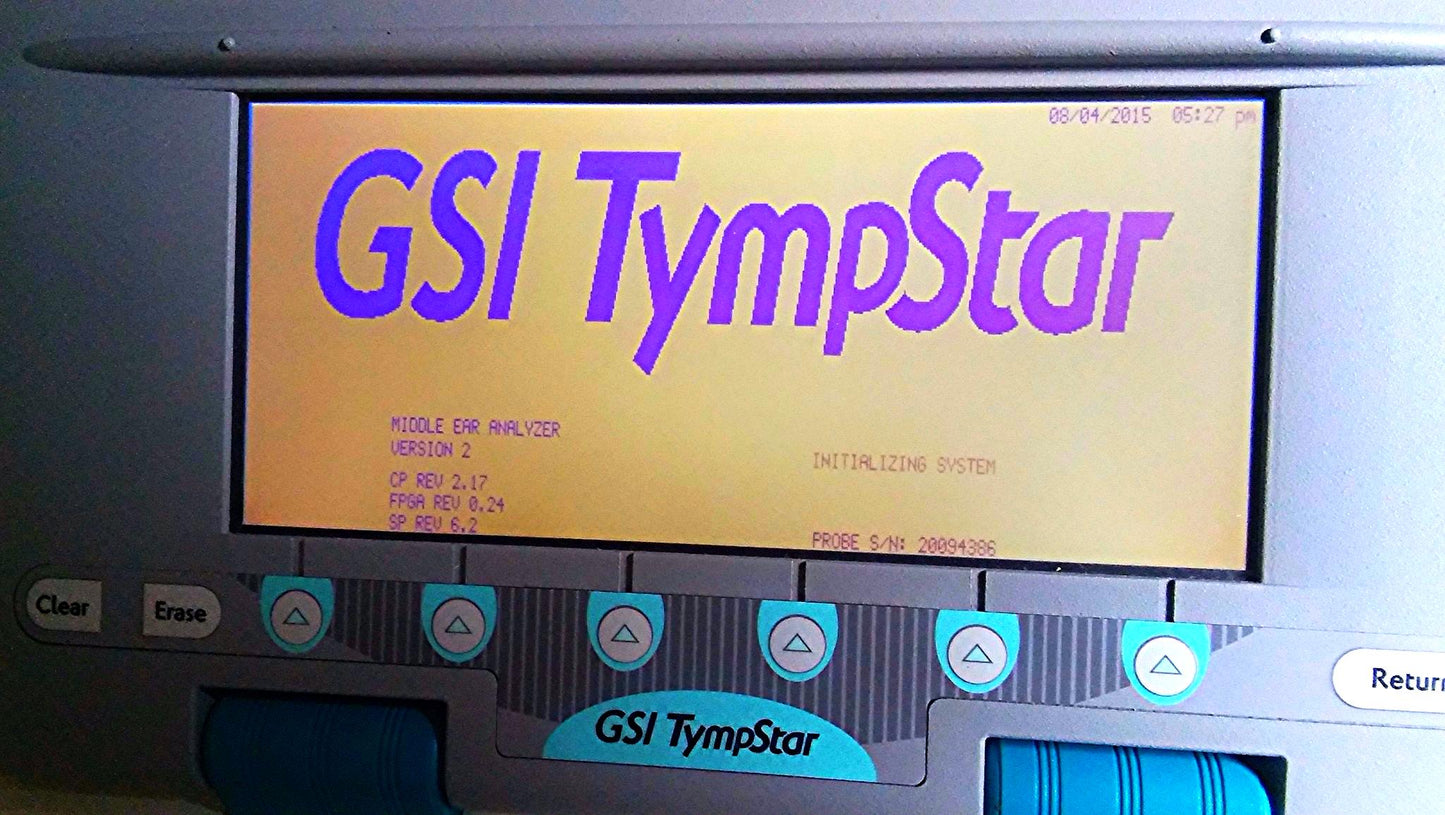 GSI TYMPSTAR MIDDLE EAR ANALYZER TYMPANOMETER GRASON STADLER w VALID CALIBRATION