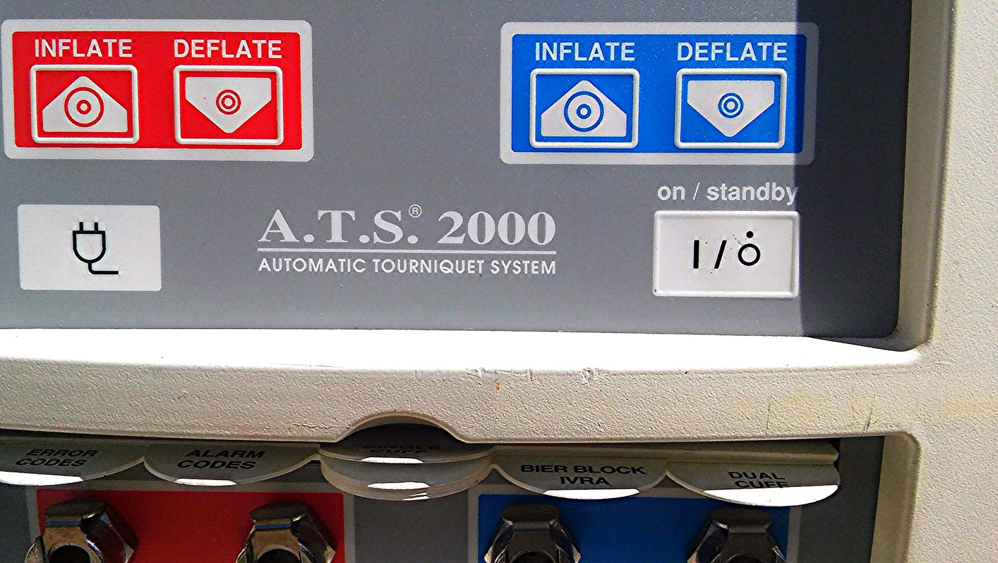 ZIMMER A.T.S. 2000 TOURNIQUET SYSTEM w/ ORIGINAL STAND COMPLETE w CUFF & MANUAL