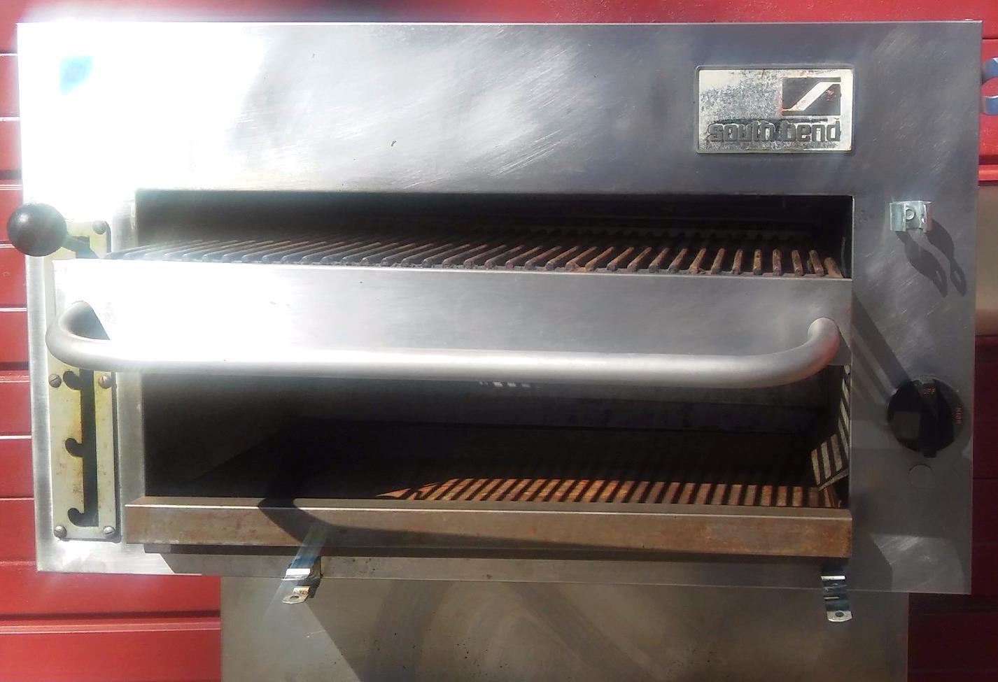 SOUTHBEND NATURAL GAS RANGE SALAMANDER OVEN STOVE KITCHEN RESTAURANT WATCH VIDEO