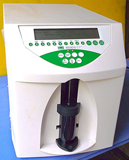 DREW SCIENTIFIC MASCOT HEMAVET 950 VETERINARY HEMATOLOGY ANALYZER / WATCH VIDEO