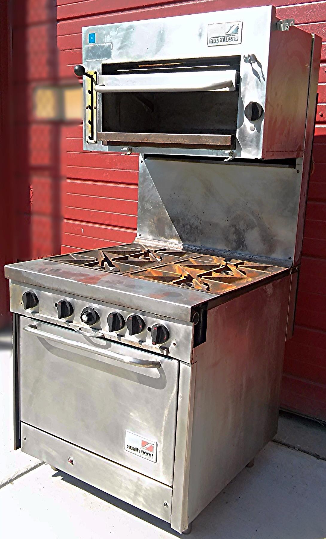 SOUTHBEND NATURAL GAS RANGE SALAMANDER OVEN STOVE KITCHEN RESTAURANT WATCH VIDEO