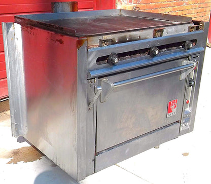 WOLF 36" FLAT TOP GAS GRIDDLE COMMERCIAL RESTAURANT PLANCHA CONVECTION OVEN