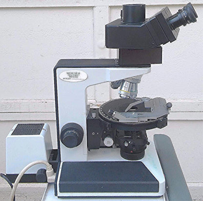 LEICA LEITZ LABORLUX 12 POL S TRINOCULAR POLARIZING MICROSCOPE STAGE WATCH VIDEO
