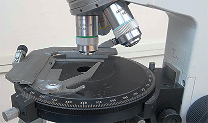 LEICA LEITZ LABORLUX 12 POL S TRINOCULAR POLARIZING MICROSCOPE STAGE WATCH VIDEO