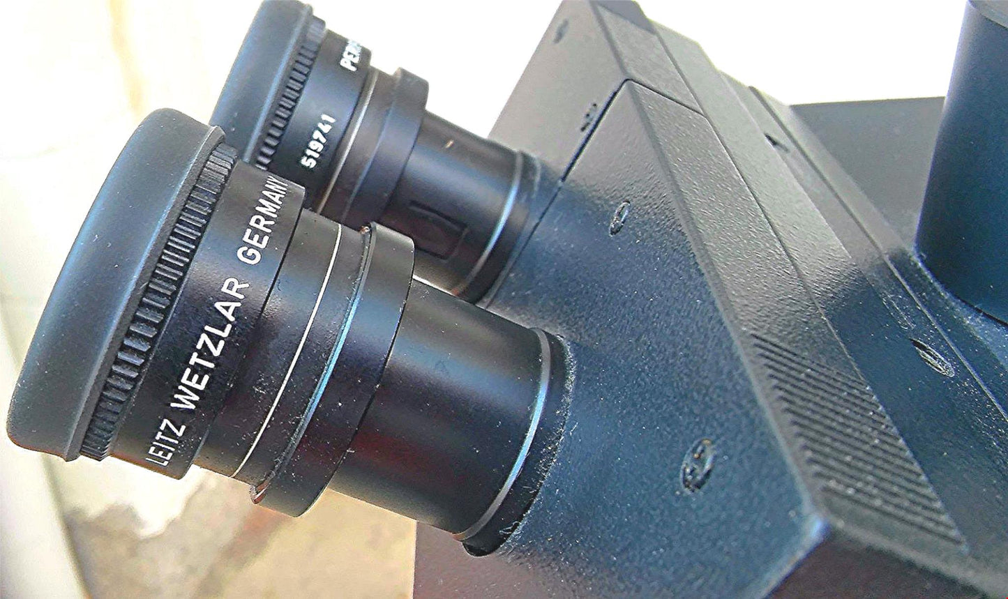 LEICA LEITZ LABORLUX 12 POL S TRINOCULAR POLARIZING MICROSCOPE STAGE WATCH VIDEO