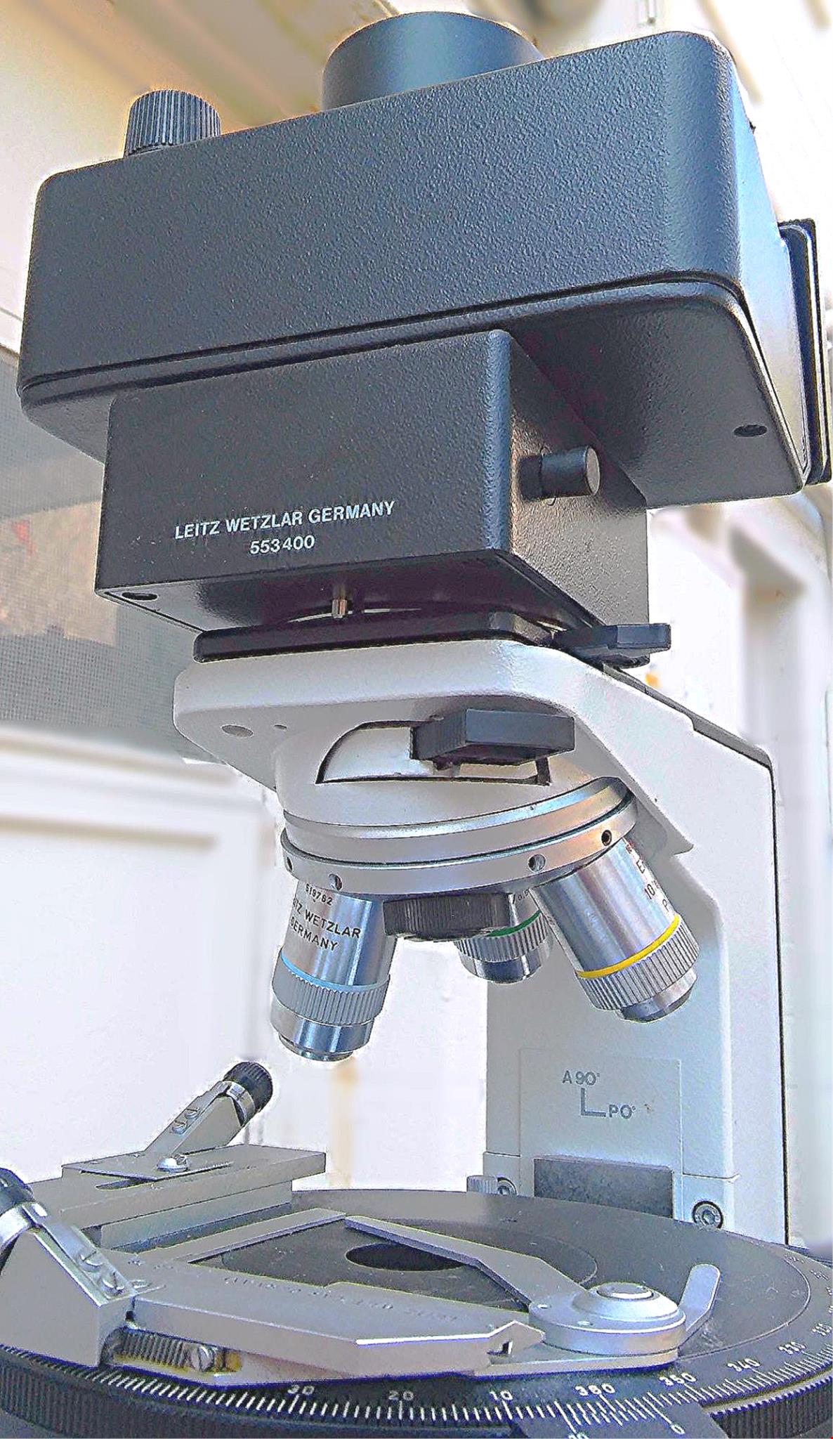 LEICA LEITZ LABORLUX 12 POL S POLARIZING MICROSCOPE LAMPHOUSE POWER S WATCHVIDEO