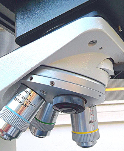 LEICA LEITZ LABORLUX 12 POL S POLARIZING MICROSCOPE LAMPHOUSE POWER S WATCHVIDEO