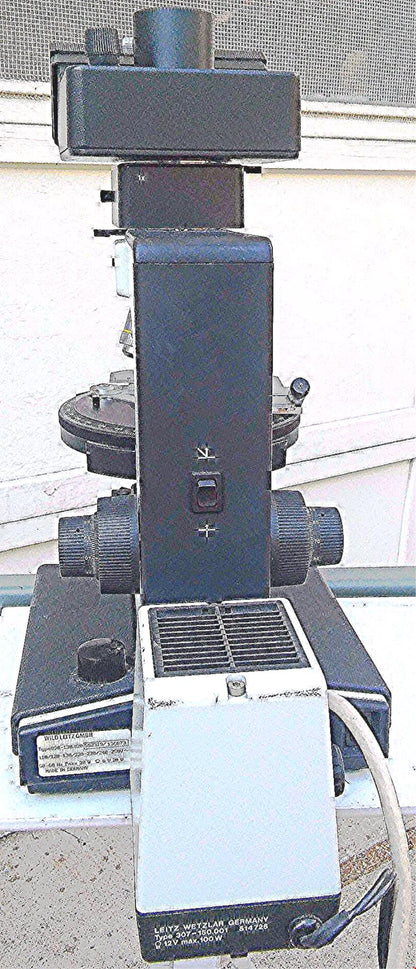LEICA LEITZ LABORLUX 12 POL S POLARIZING MICROSCOPE LAMPHOUSE POWER S WATCHVIDEO