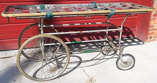 ORIGINAL RARE VINTAGE HOSPITAL PATIENT HOSPITAL GURNEY FILM COLLECTOR MUSEUM