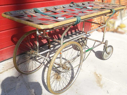 ORIGINAL RARE VINTAGE HOSPITAL PATIENT HOSPITAL GURNEY FILM COLLECTOR MUSEUM