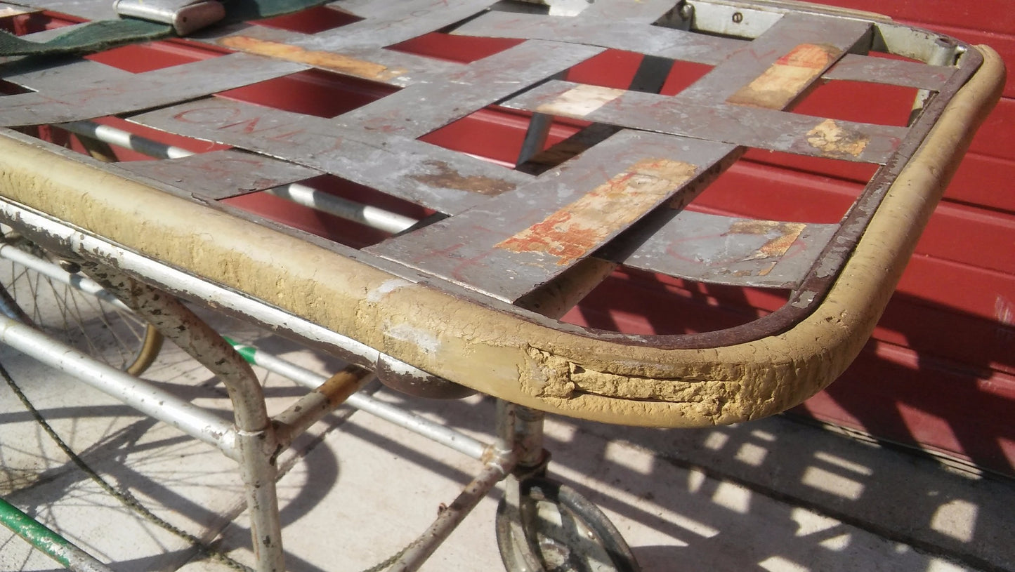 ORIGINAL RARE VINTAGE HOSPITAL PATIENT HOSPITAL GURNEY FILM COLLECTOR MUSEUM