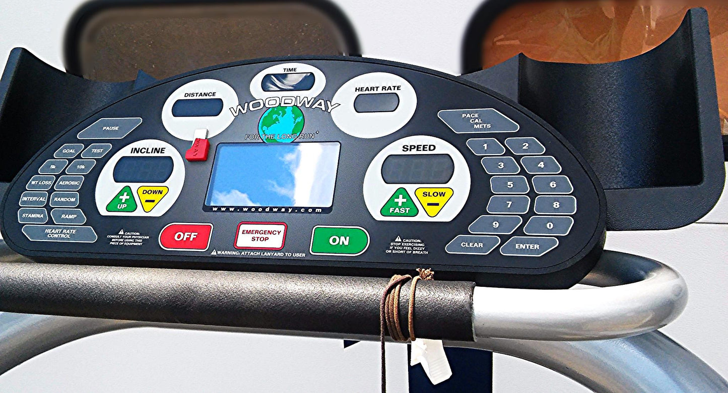 WOODWAY TREADMILL DESMO S WORKS GREAT WATCH VIDEO HERE