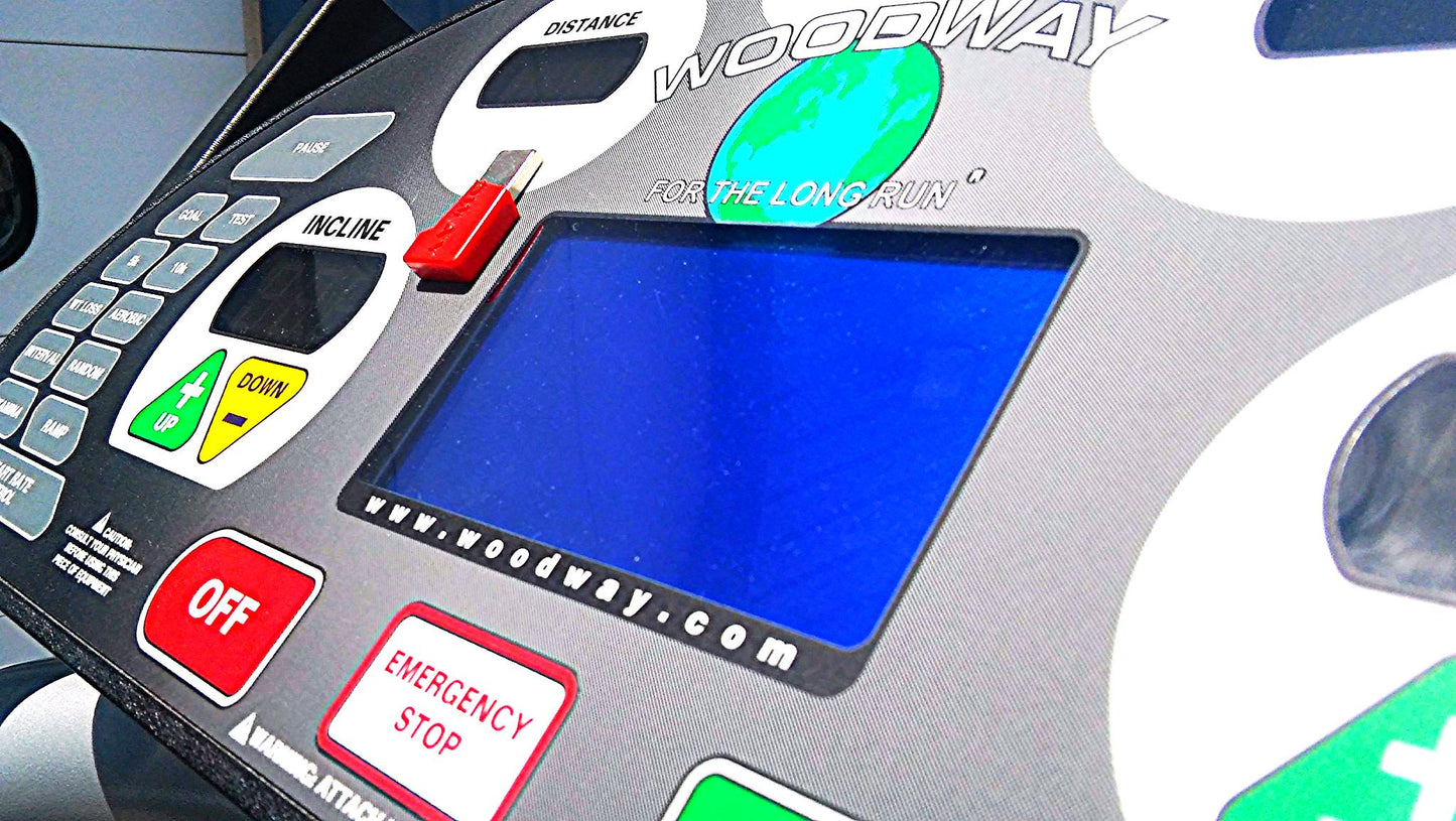 WOODWAY TREADMILL DESMO S WORKS GREAT WATCH VIDEO HERE