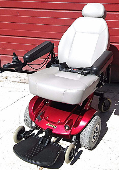 JAZZY SELECT PRIDE WHEELCHAIR with BRAND NEW BATTERIES MANUAL NO RIPS NOR TEARS