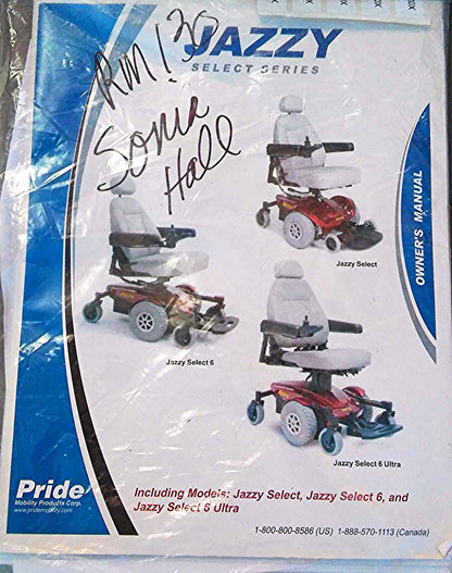 JAZZY SELECT PRIDE WHEELCHAIR with BRAND NEW BATTERIES MANUAL NO RIPS NOR TEARS