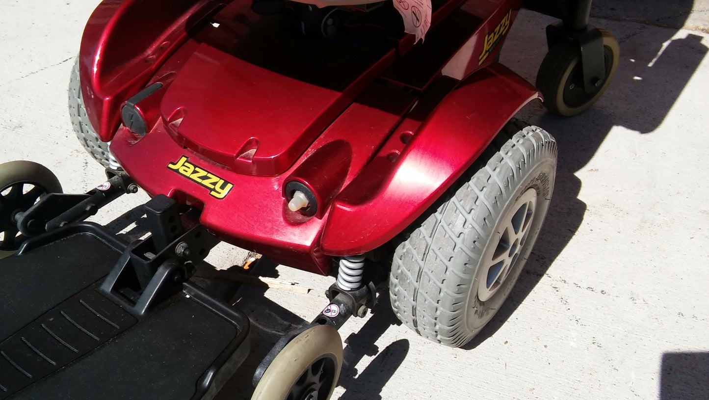JAZZY SELECT PRIDE WHEELCHAIR with BRAND NEW BATTERIES MANUAL NO RIPS NOR TEARS