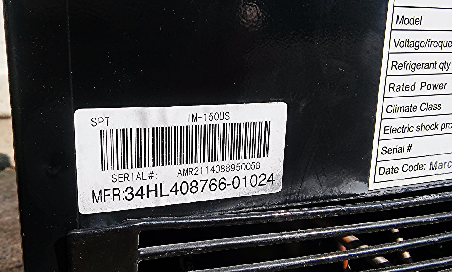 SPT IM-150US SUNPENTOWN STAINLESS STEEL UNDERCOUNTER ICE MAKER with FREEZER