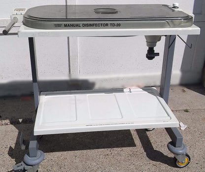 OLYMPUS TD-20 MANUAL DESINFECTOR CART OES EVIS SCOPE ENDOSCOPE WASHER CLEANER