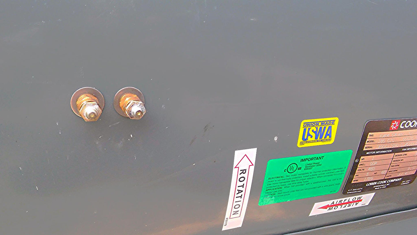 LOREN COOK 180 CIC TUBULAR CENTRIFUGAL INLINE BLOWER BACKWARD INCLINED AIRFOLD