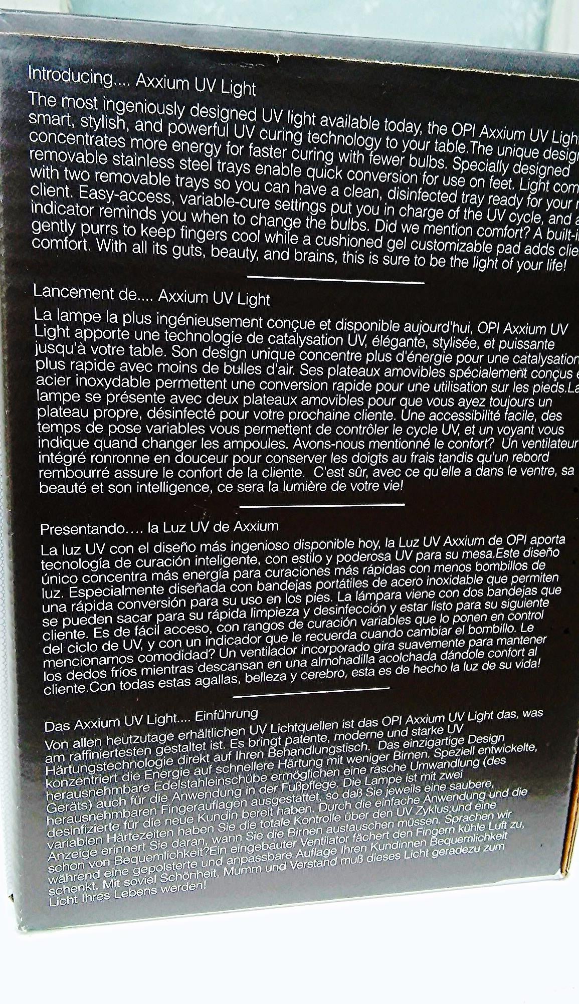 AXXIUM OPI  UV LIGHT GEL SYSTEM AX900 US Inside Original Box FREESHIP100%WORKING