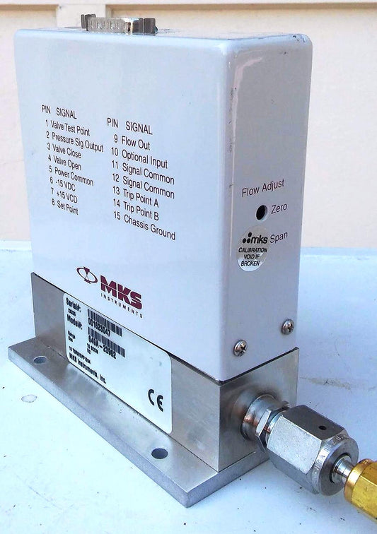 MKS 649A 23962 Pressure Controller Valve Range 10 SCCM Gas N2 10 Torr