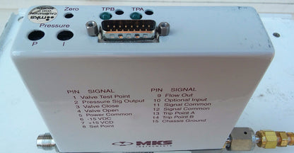 MKS 649A 23962 Pressure Controller Valve Range 10 SCCM Gas N2 10 Torr