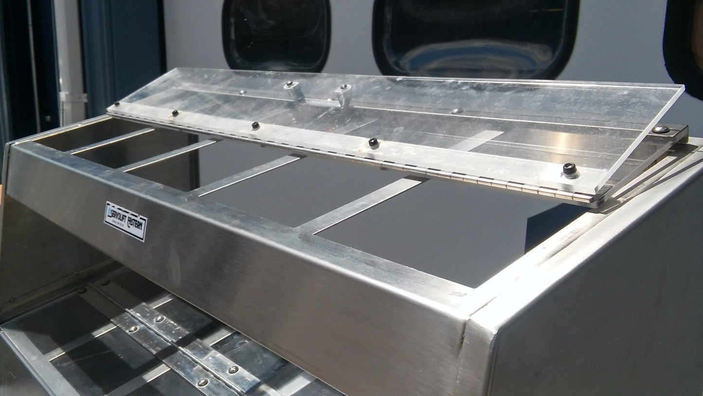 PIPER SERVOLIFT EASTERN P-10 SILVERWARE DISPENSER STAINLESS STEEL