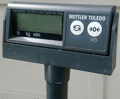 METTLER PS-60 DIGITAL 150lb SCALE DISPLAY PROTECTIVE PLATTER WATCHVIDEO FREESHIP