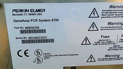 APPLIED BIOSYSTEMS PERKIN ELMER GENE AMP PCR SYSTEM 9700 THERMOCYCLER WATCHVIDEO