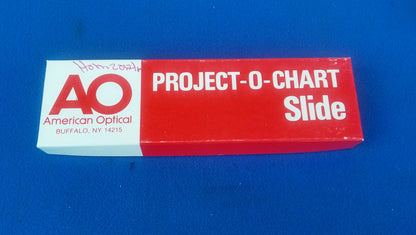 PROJECT-O-CHART SLIDE by AMERICAN OPTICAL PROJECTOR FREE SHIPPING