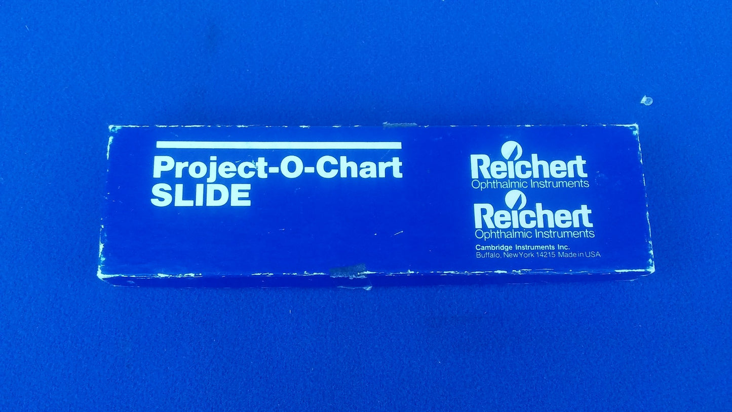 PROJECT-O-CHART SLIDE by REICHERT PROJECTOR FREE SHIPPING