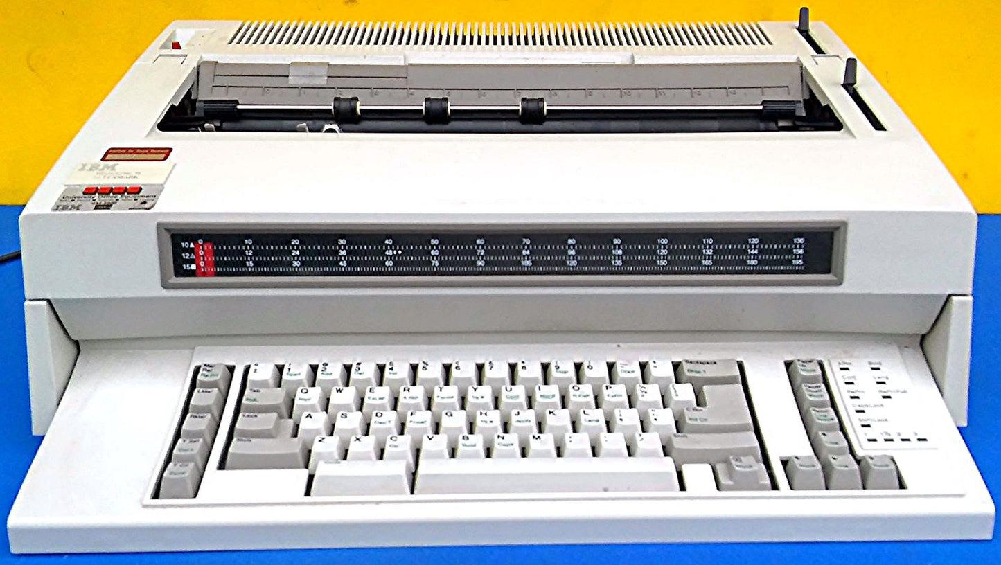 IBM WHEELWRITER 15 ELECTRONIC TYPEWRITER WATCH VIDEO UNIT WORKING FREE SHIPPING