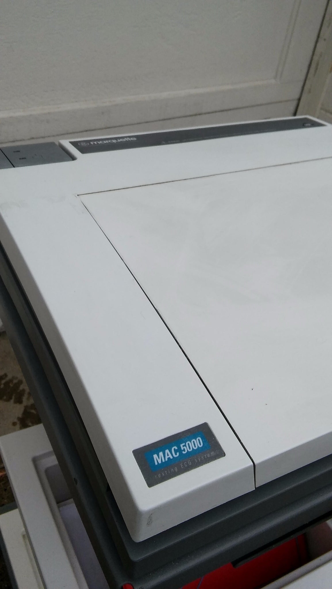 GE MARQUETTE MAC 5000 RESTING ECG EKG ANALYSIS SYSTEM CART