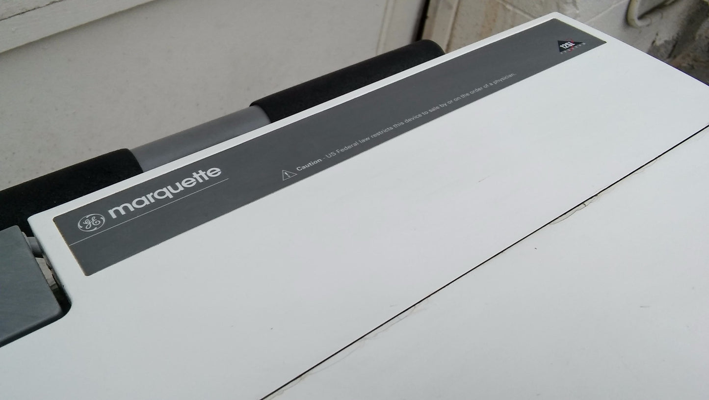 GE MARQUETTE MAC 5000 RESTING ECG EKG ANALYSIS SYSTEM CART