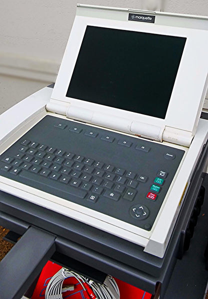 GE MARQUETTE MAC 5000 RESTING ECG EKG ANALYSIS SYSTEM CART