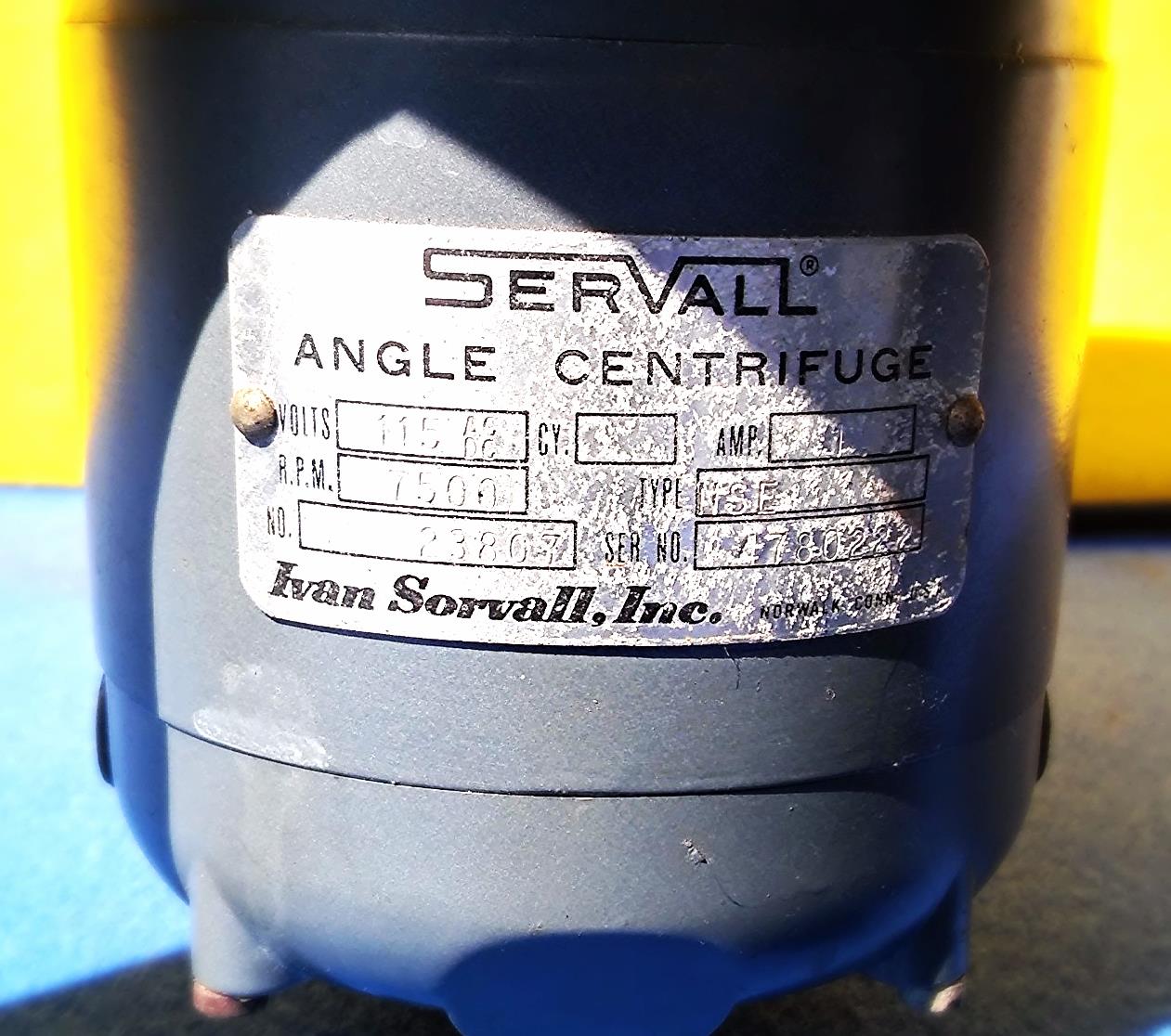 SORVALL SERVAL ANGLE CENTRIFUGE WATCH VIDEO FreeShip