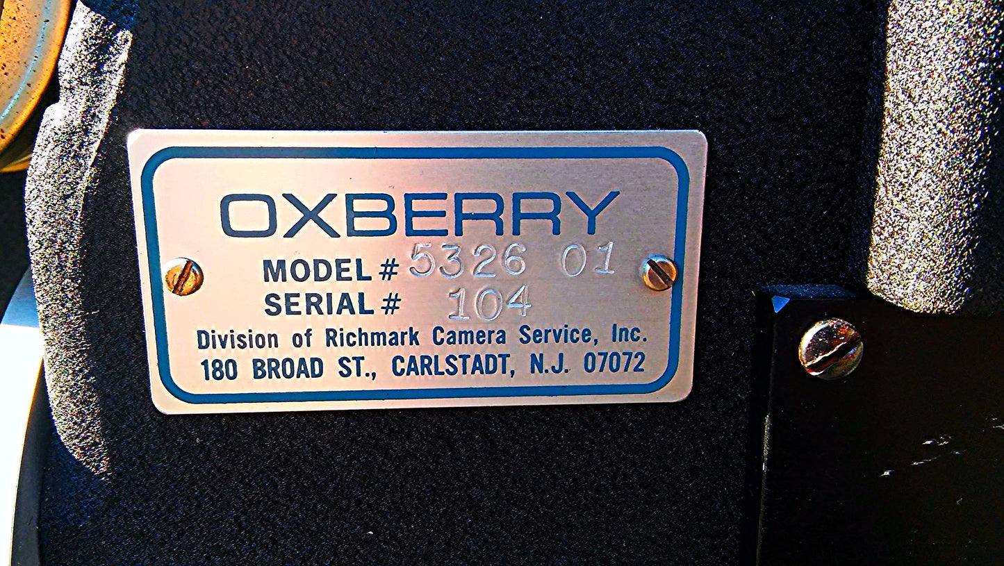 RARE OXBERRY 5326 ANIMATION CAMERA & STAND SYSTEM WORKING PERFECTLY WATCH VIDEO