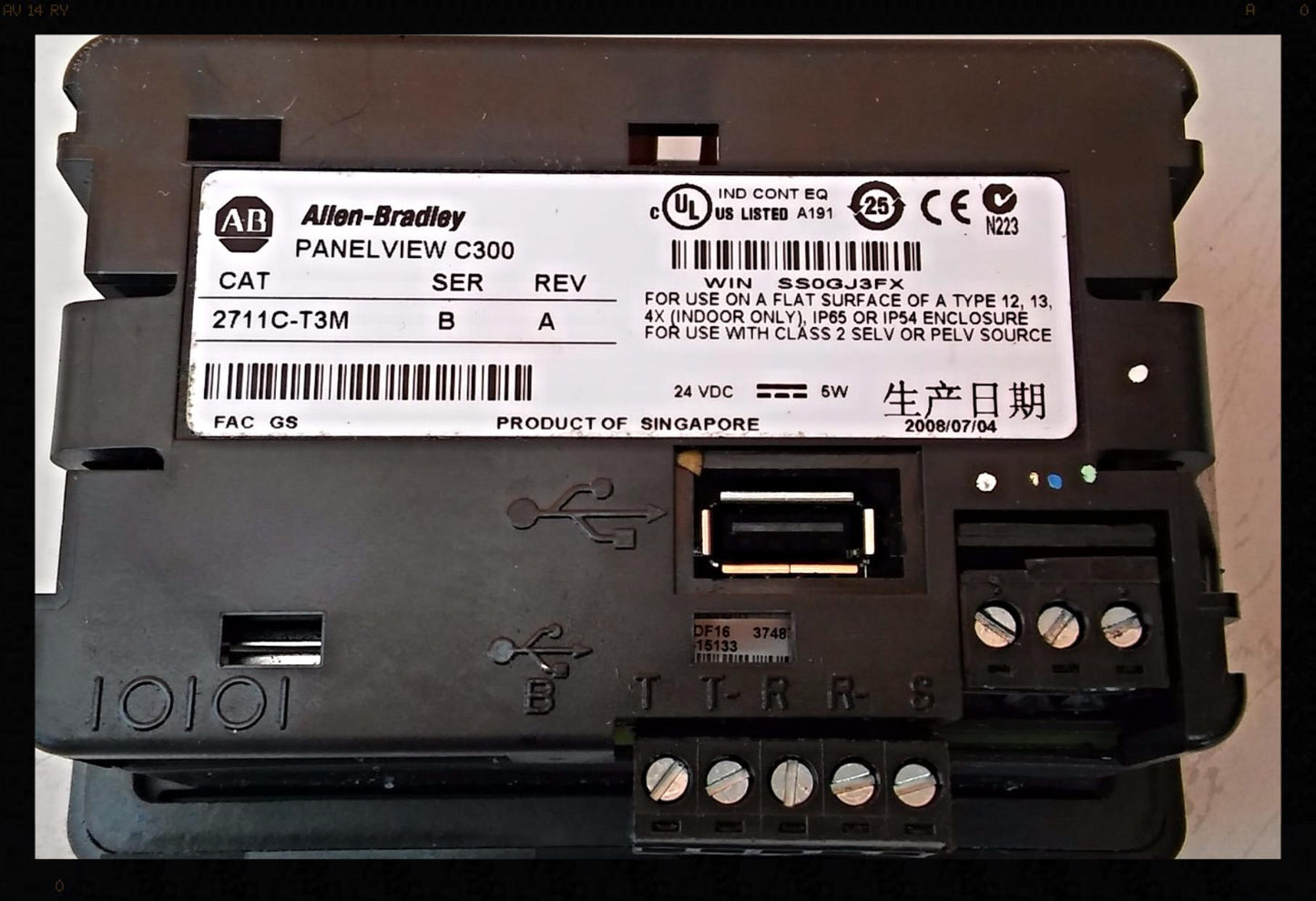 ALLEN BRADLEY PANELVIEW C3000 2711C -T3M FREE SHIPPING