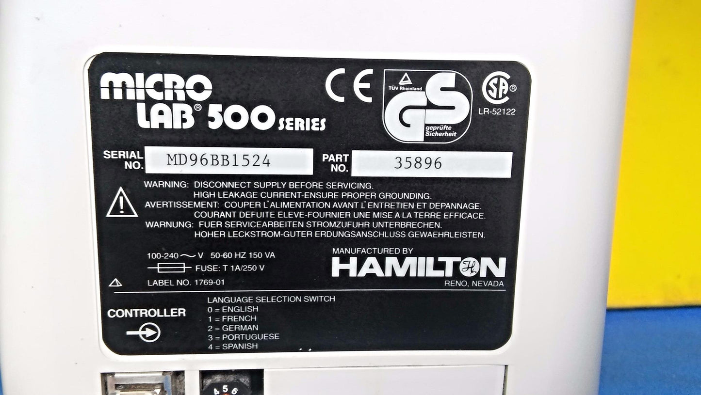 HAMILTON MICROLAB 500 DUAL SYRINGE DILUTER DISPENSER PROBE WATCHVIDEO FREESHIP
