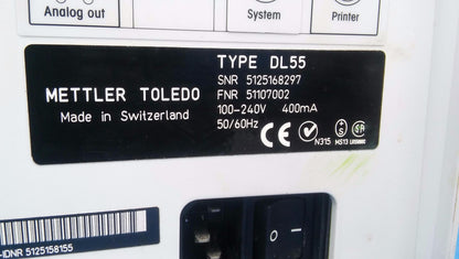 METTLER TOLEDO TYPE DL55 TITRATOR WATCH VIDEO FREESHIPPING