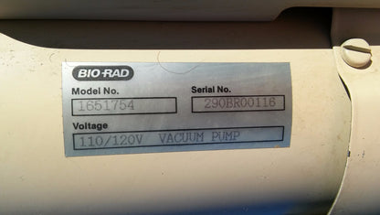 BIO-RAD Model 1651754 Vacuum Pump LAB HOSPITAL PERFECT WATCH VIDEO FREESHIPPING