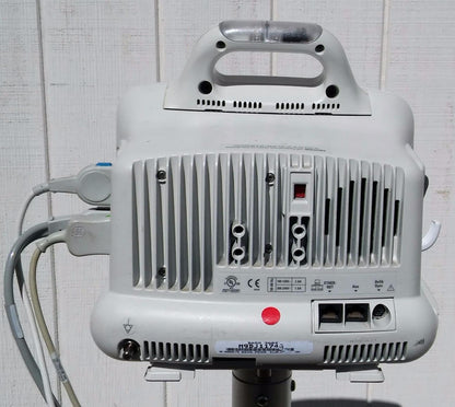 GE DASH 3000 Vital Signs Monitor & STAND LEADS CUFF OXIMETER PRINTER WATCHVIDEO