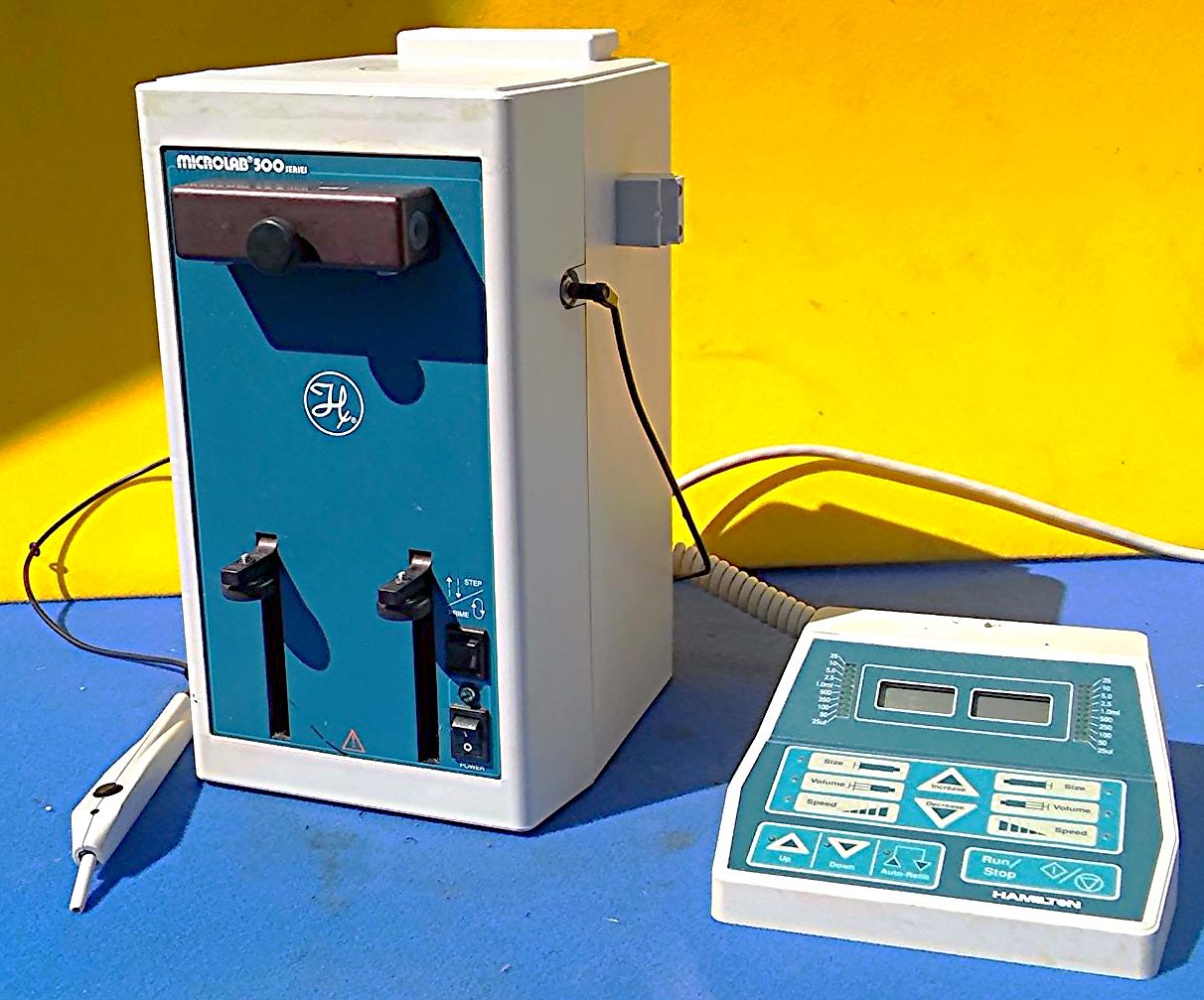 HAMILTON MICROLAB 500 DUAL SYRINGE DILUTER DISPENSER PROBE WATCHVIDEO FREESHIP