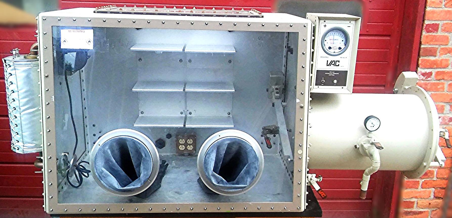 VAC Vacuum Atmospheres GLOVE BOX Dri-LAB with HE-493 HE-43-2 & HE-63-P FREE SHIP