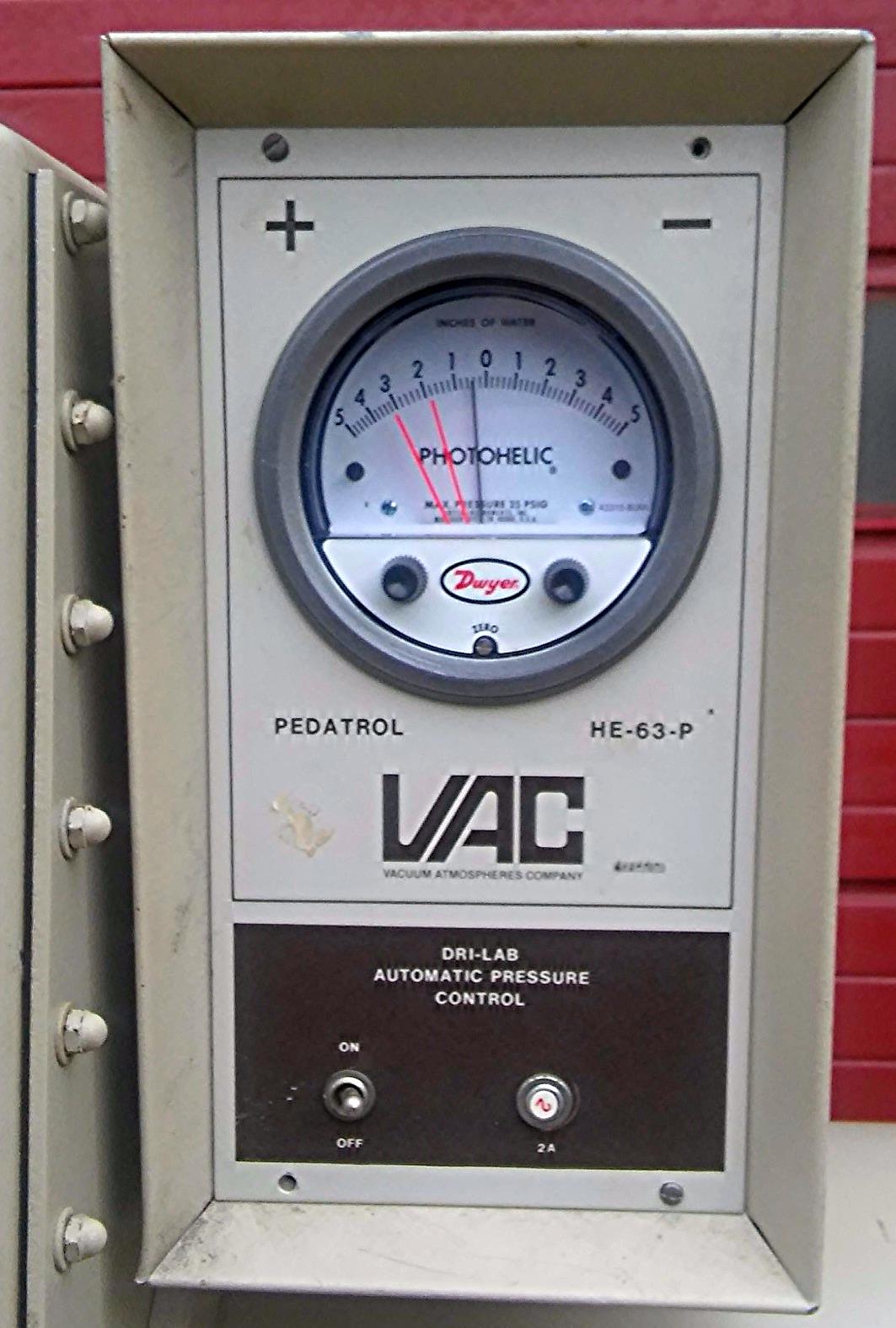 VAC Vacuum Atmospheres GLOVE BOX Dri-LAB with HE-493 HE-43-2 & HE-63-P FREE SHIP