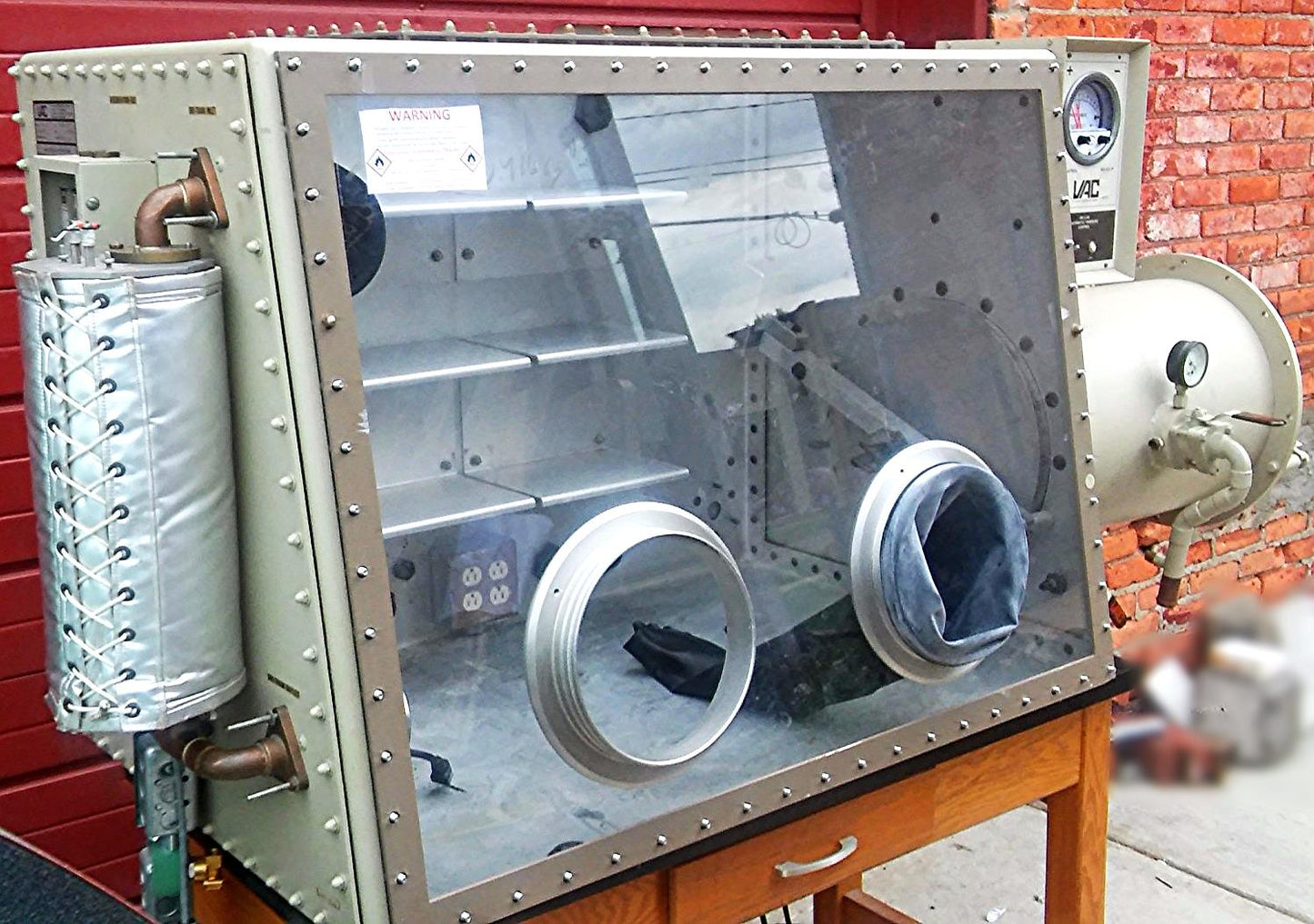 VAC Vacuum Atmospheres GLOVE BOX Dri-LAB with HE-493 HE-43-2 & HE-63-P FREE SHIP