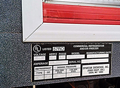 SPARTAN 93000-R Serie Tilt-Out Curved Front HighVolume Refrigerated Display Case