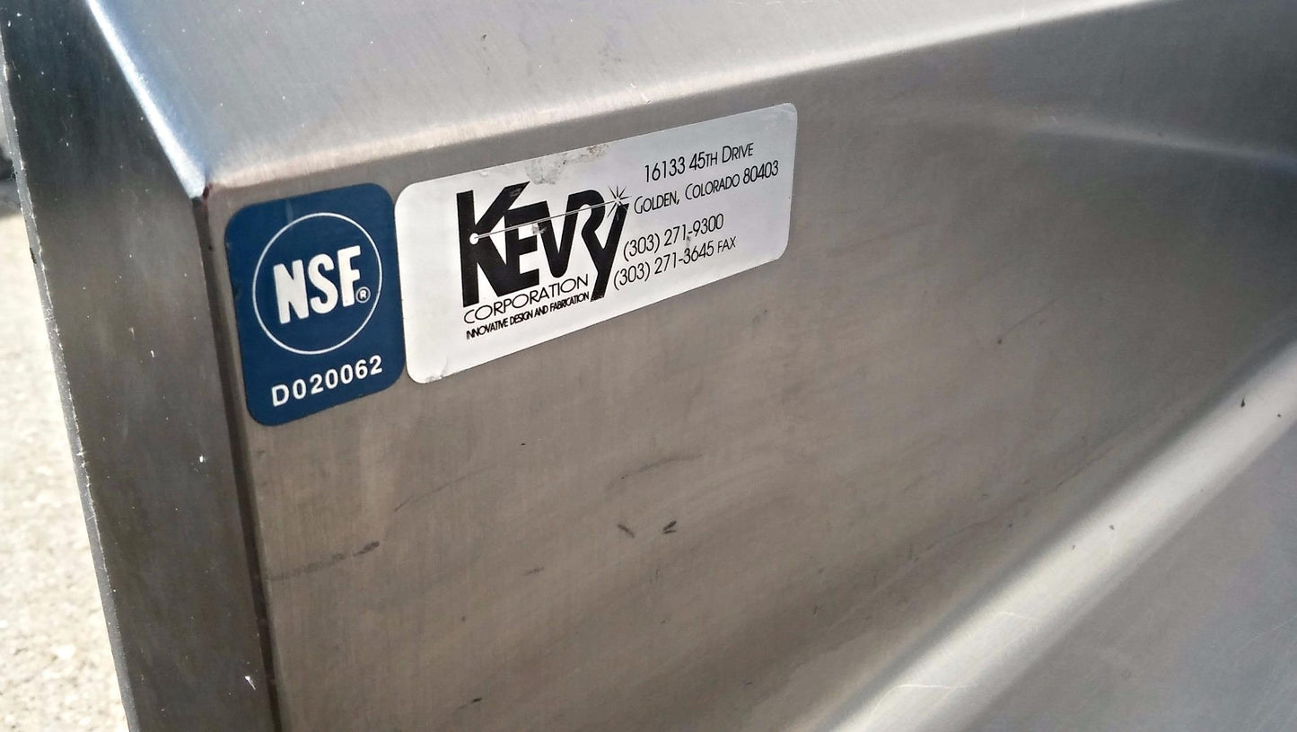 KEVRY 78x30x41 COMMERCIAL KITCHEN HEAVY STEEL PREP TABLE DRAWER TOP BOTTOM SHELF