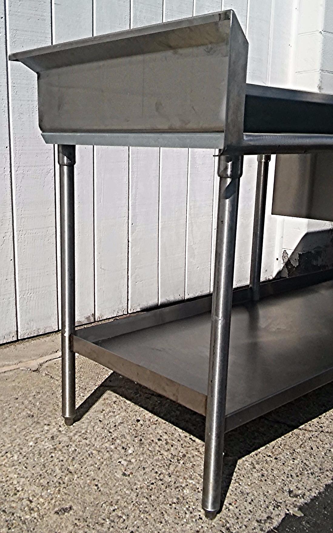 KEVRY 78x30x41 COMMERCIAL KITCHEN HEAVY STEEL PREP TABLE DRAWER TOP BOTTOM SHELF
