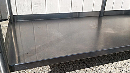 KEVRY 78x30x41 COMMERCIAL KITCHEN HEAVY STEEL PREP TABLE DRAWER TOP BOTTOM SHELF